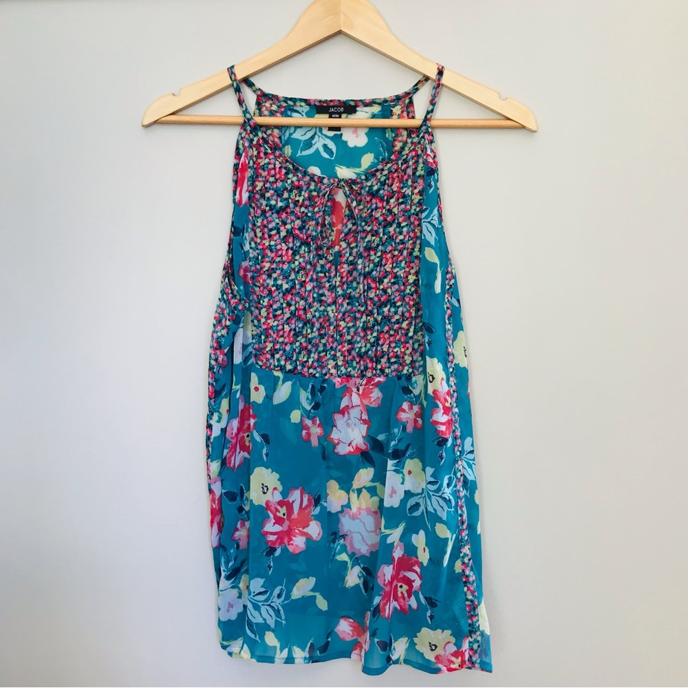JACOB | Spaghetti Strap Flowered Blouse Size M